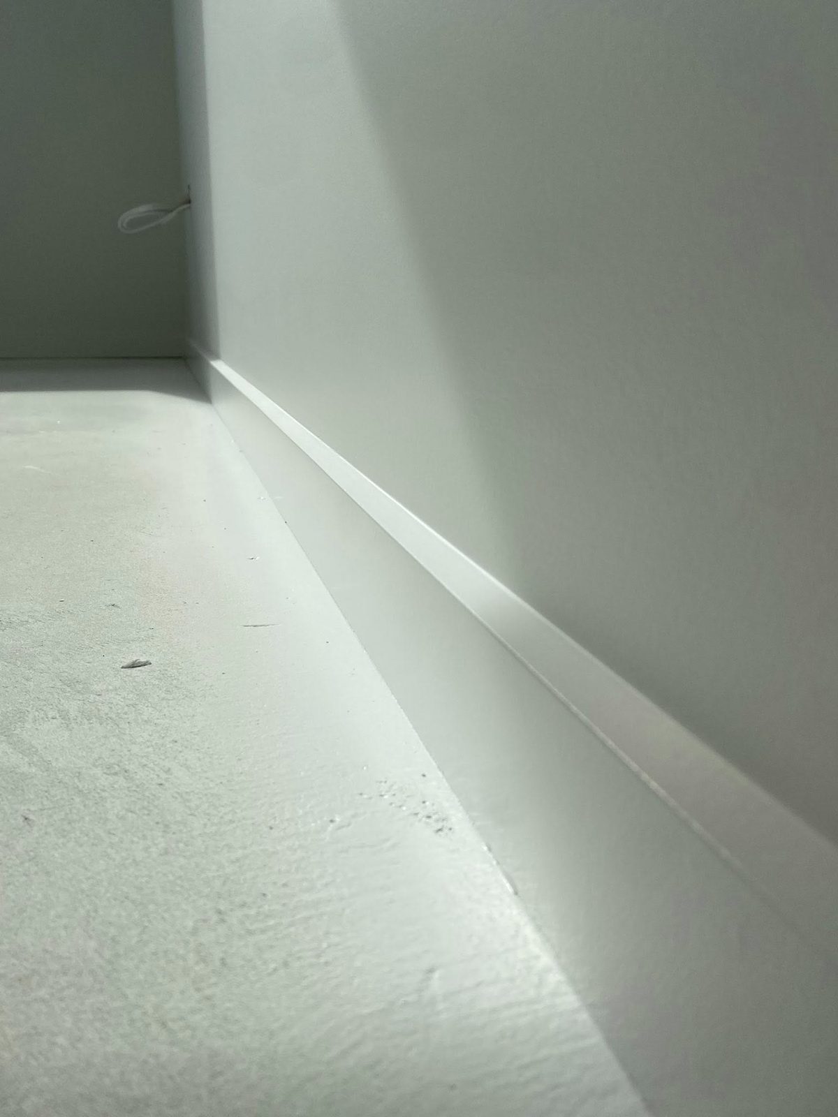 Finished interior trim painting with high-quality gloss finish